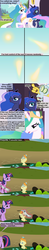 Size: 960x4860 | Tagged: safe, artist:beavernator, discord, princess celestia, princess luna, pumpkin cake, twilight sparkle, alicorn, pony, g4, baby, baby pony, bad pony, comic, done, eyes closed, female, floppy ears, frown, glare, glowing horn, gritted teeth, horn, lidded eyes, magic, mare, newspaper, open mouth, pointing, raised hoof, sad, sitting, smack, smiling, sun work, swatting, twilight sparkle (alicorn), twilight sparkle is not amused, unamused
