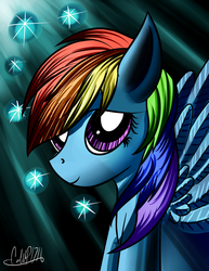 Size: 1024x1325 | Tagged: safe, artist:calebp1716, rainbow dash, g4, female, portrait, solo