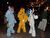 Size: 2592x1944 | Tagged: safe, artist:atalonthedeer, dj pon-3, rainbow dash, spitfire, vinyl scratch, human, g4, cosplay, fursuit, irl, irl human, katsucon, photo