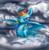 Size: 2417x2481 | Tagged: safe, artist:tigerloup, rainbow dash, g4, cloud, cloudy, female, solo