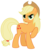 Size: 4221x5000 | Tagged: safe, artist:jennieoo, applejack, earth pony, pony, g4, absurd resolution, alternate hairstyle, female, looking at you, loose hair, mare, raised hoof, show accurate, simple background, solo, transparent background, vector