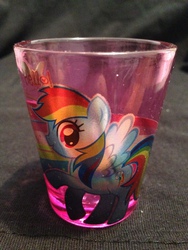 Size: 2448x3264 | Tagged: safe, rainbow dash, g4, collectible, shot glass, spencer's