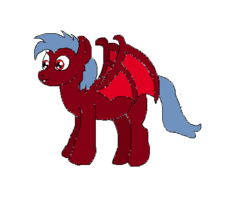 Size: 467x407 | Tagged: safe, artist:sylis1232, oc, oc only, bat pony, pony, male, ms paint, oc villain, solo