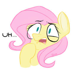 Size: 1000x1000 | Tagged: safe, artist:gigapon, fluttershy, g4, doodle, female, meme, solo