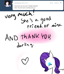 Size: 680x780 | Tagged: safe, artist:moonblizzard, rarity, g4, ask, female, rarity answers, solo, tumblr