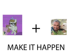 Size: 2048x1536 | Tagged: safe, ripley, zippoorwhill, dog, filli vanilli, g4, my little pony: friendship is magic, cesar millan, exploitable meme, make it happen, meme, the dog whisperer