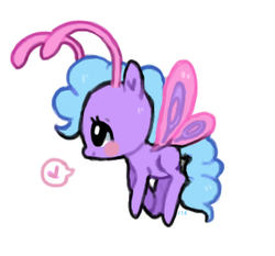 Size: 316x294 | Tagged: safe, artist:foxtribe, blushing, heart, sea breezie, smiling, solo, speech bubble