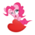 Size: 5287x5334 | Tagged: safe, artist:dfectivedvice, artist:tim015, pinkie pie, g4, absurd resolution, colored, female, heart, simple background, solo, transparent background, vector