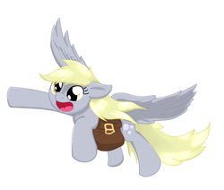 Size: 1300x1100 | Tagged: safe, artist:sonicrainboom93, derpy hooves, pegasus, pony, g4, female, mailbag, mare, solo