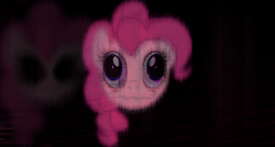 Size: 5000x2689 | Tagged: safe, pinkie pie, g4, creepy, female, solo, wallpaper