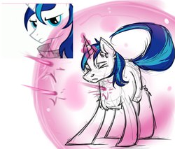 Size: 1203x1024 | Tagged: safe, artist:yukomaussi, shining armor, g4, barrier, chest fluff, eyes closed, force field, male, solo