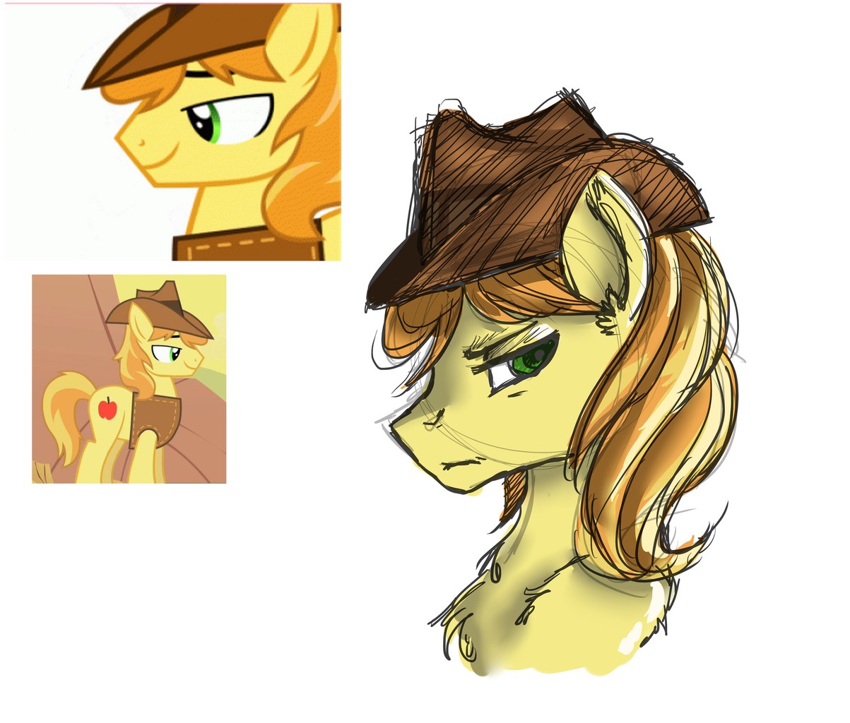 Safe Artist Yukomaussi Braeburn Male Solo Derpibooru