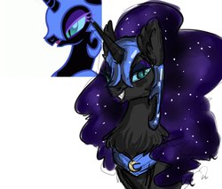 Size: 1203x1024 | Tagged: safe, artist:yukomaussi, nightmare moon, g4, female, solo