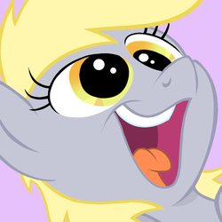 Size: 852x852 | Tagged: safe, artist:silbersternenlicht, derpy hooves, pegasus, pony, g4, female, mare, reaction image, smeel, solo