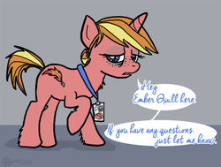 Size: 500x377 | Tagged: safe, artist:ask-ember-quill, oc, oc only, pony, unicorn, solo, tumblr