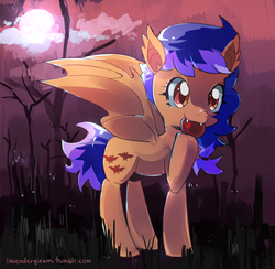 Size: 869x848 | Tagged: safe, artist:milk4ppl, oc, oc only, oc:lavender gleam, bat pony, pony, ask, asklavendergleam, solo, tumblr