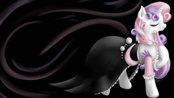 Size: 1920x1080 | Tagged: safe, artist:robbergon, sweetie belle, g4, clothes, dress, female, older, solo