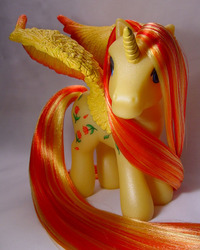 Size: 550x686 | Tagged: safe, artist:woosie, alicorn, pony, g3, customized toy, irl, photo, toy