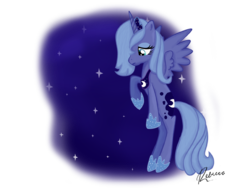 Size: 1024x768 | Tagged: safe, artist:rebeccahull45, princess luna, g4, female, s1 luna, solo