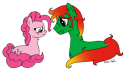 Size: 900x510 | Tagged: safe, pinkie pie, oc, g4, crying, frown, prone, sad