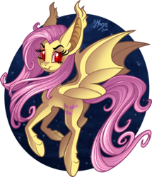 Size: 671x782 | Tagged: safe, artist:merionic, fluttershy, bats!, g4, female, flutterbat, solo