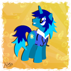 Size: 894x894 | Tagged: safe, artist:kazziepones, oc, oc only, oc:light shine, pony, unicorn, commission, male, solo, stallion