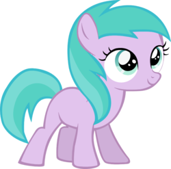 Size: 752x743 | Tagged: safe, artist:leapingriver, aura (g4), earth pony, pony, g4, season 2, the cutie pox, aurabetes, background pony, cute, female, filly, foal, looking up, simple background, smiling, solo, transparent background, vector