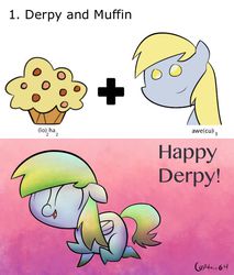 Size: 680x800 | Tagged: safe, artist:captain64, derpy hooves, pegasus, pony, g4, female, mare, parody, science, solo