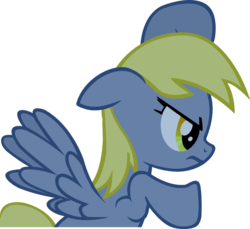 Size: 896x820 | Tagged: safe, artist:leapingriver, derpy hooves, pegasus, pony, g4, lesson zero, angry, female, fight, fighting stance, glare, mare, simple background, solo, transparent background, vector