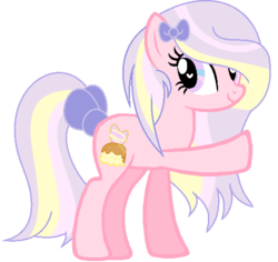 Size: 547x517 | Tagged: safe, artist:sky-winds, oc, oc only, earth pony, pony, bow, female, heart eyes, mare, simple background, smiling, solo, transparent background