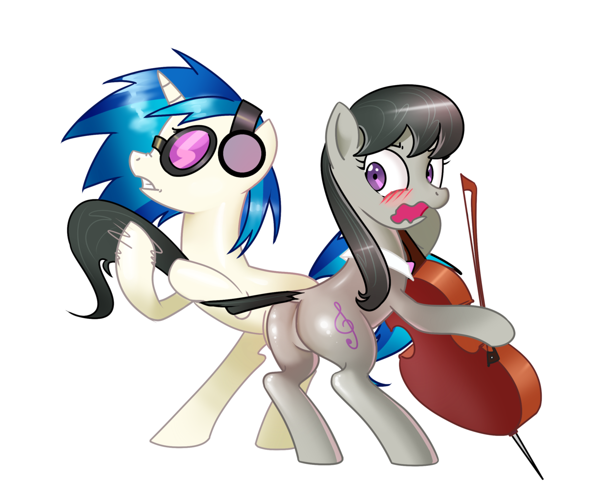 Винил и другое. MLP Octavia x Vinyl. Octavia x Vinyl Scratch r63. МЛП винил и Октавия. Octavia пони + Vinyl.