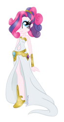 Size: 537x1026 | Tagged: safe, artist:nightmarelunafan, oc, oc only, oc:rare swirl, equestria girls, g4, magical lesbian spawn, offspring, parent:pinkie pie, parent:rarity, parents:raripie, simple background, solo, white background