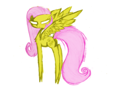 Size: 2338x1700 | Tagged: safe, artist:zombiebunny7, fluttershy, g4, female, solo