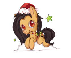 Size: 2290x1848 | Tagged: safe, artist:sprucie, oc, oc only, pony, chibi, cloud, saddle, simple background, solo, stars, sugar cane, transparent background