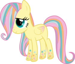 Size: 6993x6000 | Tagged: safe, artist:serenawyr, fluttershy, pegasus, pony, g4, season 4, absurd resolution, female, filly, filly fluttershy, rainbow power, simple background, solo, transparent background, younger