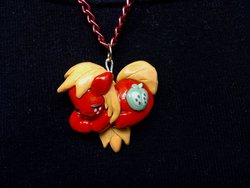 Size: 1024x768 | Tagged: safe, artist:vikingval, big macintosh, earth pony, pony, g4, charm, male, pendant, stallion