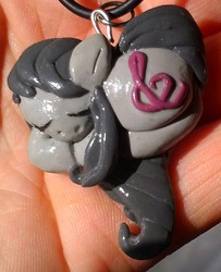 Size: 849x1046 | Tagged: safe, artist:vikingval, octavia melody, g4, charm, craft, irl, pendant, photo, solo