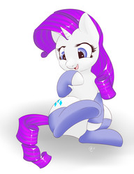 Size: 1815x2358 | Tagged: safe, artist:bubble kitten17, rarity, g4, clothes, female, leg warmers, socks, solo, underhoof