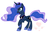 Size: 1152x780 | Tagged: safe, artist:choccymilkshake, princess luna, g4, confident, female, simple background, solo