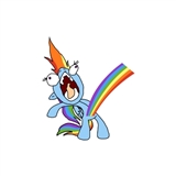 Size: 160x160 | Tagged: safe, rainbow dash, g4, female, solo, wat