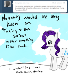 Size: 680x780 | Tagged: safe, artist:moonblizzard, rarity, g4, ask, female, rarity answers, solo, tumblr