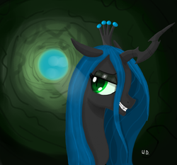 Size: 1744x1624 | Tagged: dead source, safe, artist:winterdominus, queen chrysalis, changeling, changeling queen, g4, female, solo