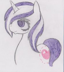 Size: 841x949 | Tagged: safe, artist:spellchecks, oc, oc only, pony, unicorn, solo, traditional art