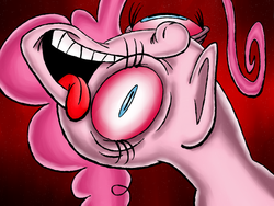 Size: 1024x768 | Tagged: safe, artist:nocturnalmeteor, pinkie pie, g4, female, solo, tongue out, wat