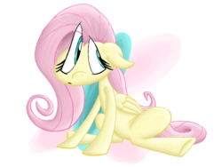 Size: 1032x774 | Tagged: safe, artist:nocturnalmeteor, fluttershy, g4, female, solo, worried