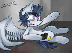 Size: 3318x2409 | Tagged: safe, artist:scootaloocuteness, rumble, g4, male, older, solo