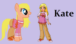 Size: 797x455 | Tagged: source needed, safe, artist:negaren, kate (puppy in my pocket), ponified, puppy in my pocket