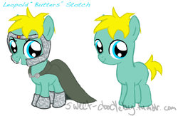 Size: 900x585 | Tagged: safe, artist:icylnuyoukai, butters, male, ponified, professor chaos, south park