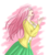 Size: 1172x1300 | Tagged: safe, artist:zantyarz, fluttershy, human, filli vanilli, g4, clothes, female, humanized, light skin, skirt, solo