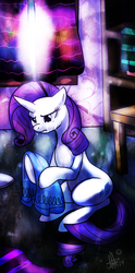 Size: 627x1263 | Tagged: safe, artist:thepipefox, rarity, g4, crying, female, solo